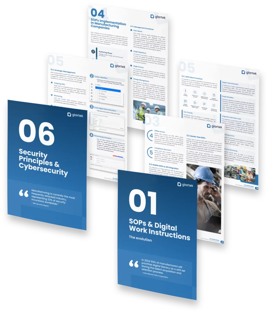 SOPs & Digital Work Instructions ebook pages