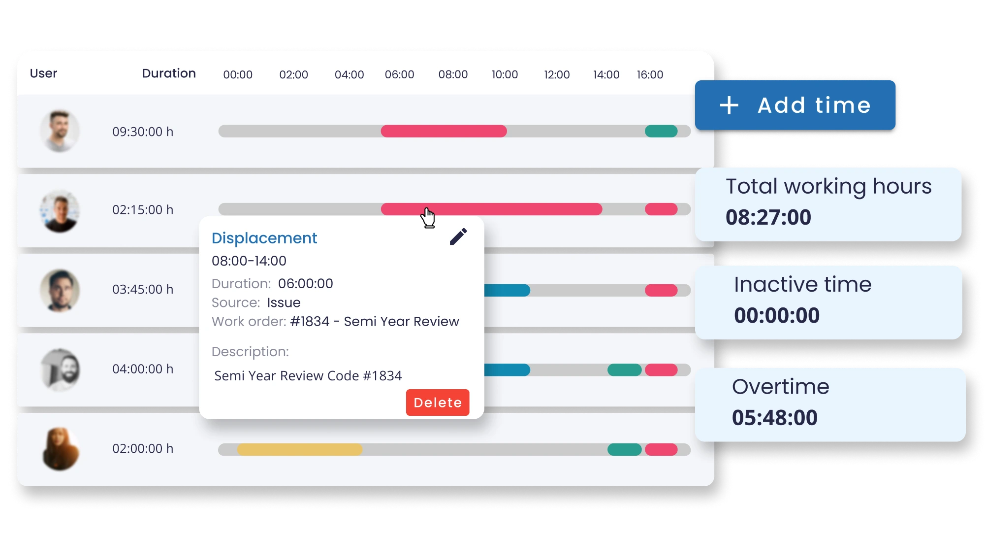 timesheets for team management